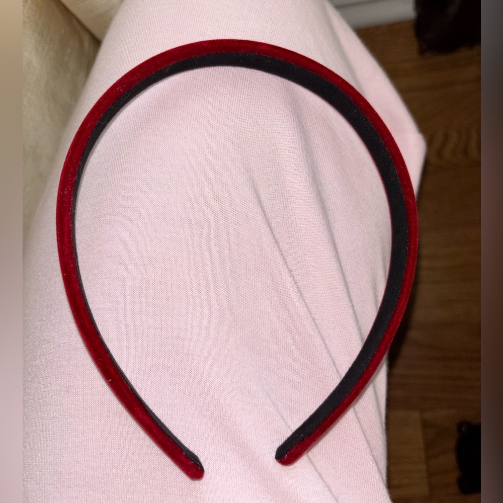 New Red Velvet Headband - Picture 2 of 5